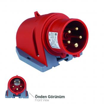 CEE Wandstecker mit Phasenwender 5P 16A 6h IP44